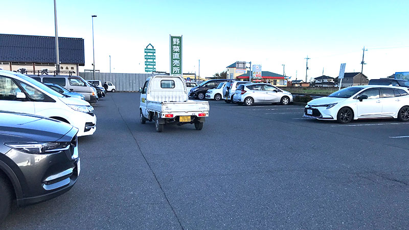 道の駅かわもとの駐車場